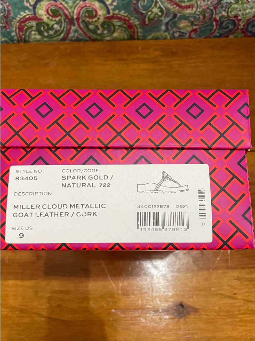 Tory Burch Miller Cloud Metallic Gold - Size 9 - Picture 4 of 4
